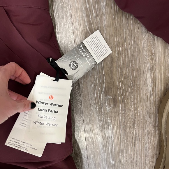 ♥️SOLD♥️NWT LULULEMON WINTER WARRIOR  LONG JACKET - Picture 12 of 14
